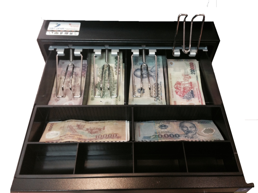 Ngăn kéo cash thu ngân đựng tiền tại TP Vinh Nghệ An